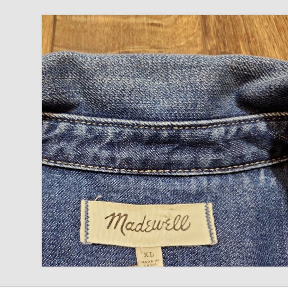 Madewell Denver Chore Denim Button Down Jean Jacket - Picture 7 of 11
